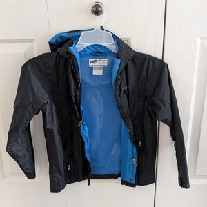 Columbia Kids Black and Blue Raincoat